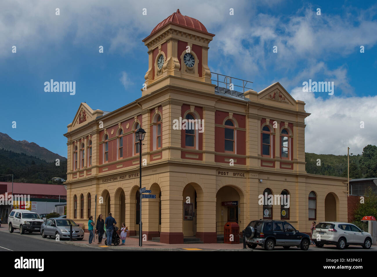 Bureau de poste, Queenstown, Tasmanie, Australie Banque D'Images