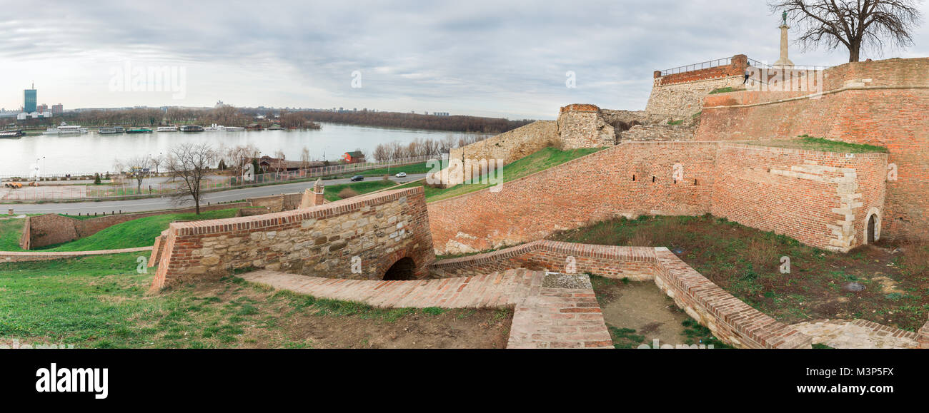 La forteresse de Kalemegdan à Belgrade, symbole de Belgrade, Serbie Banque D'Images