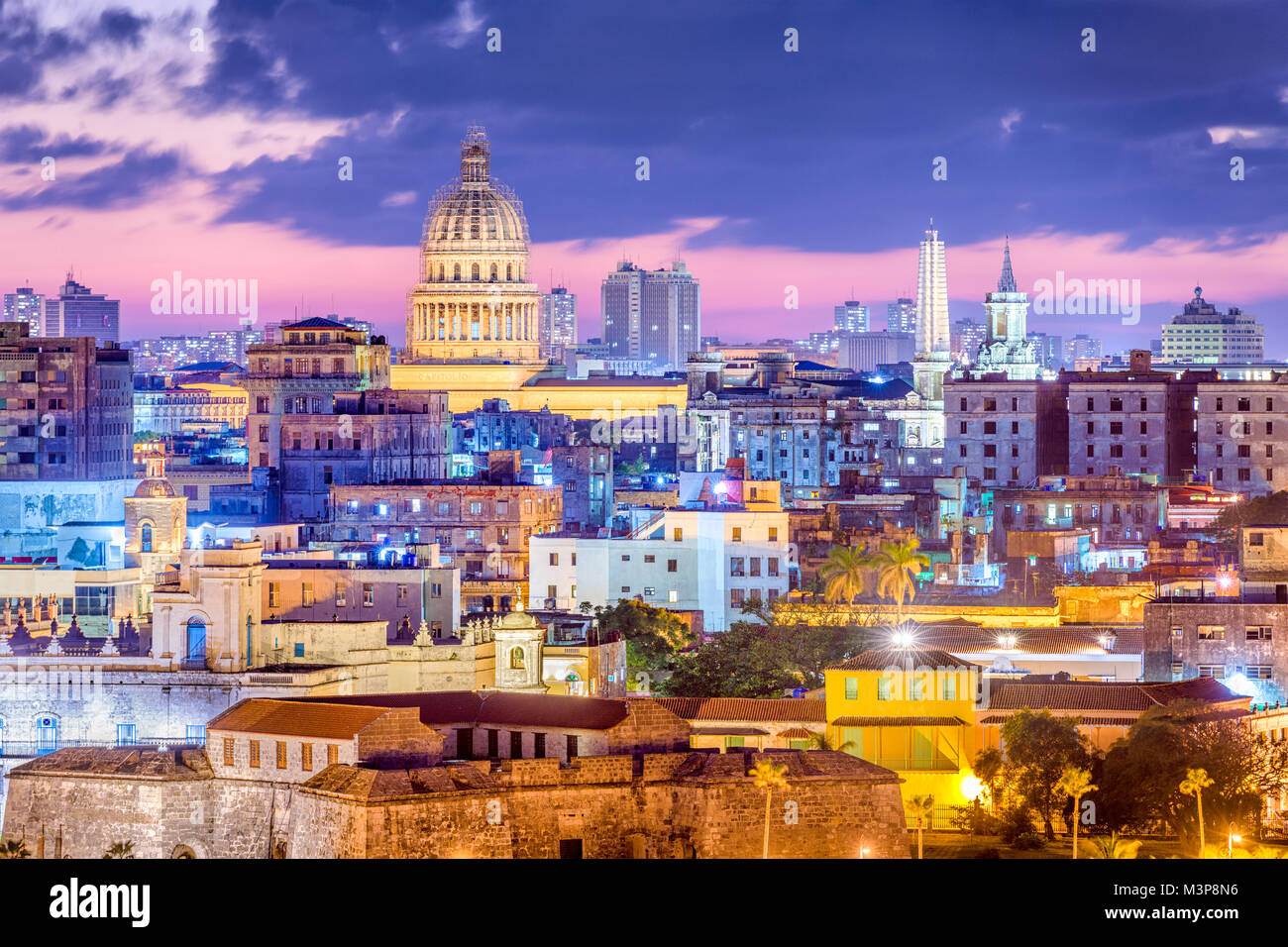 La Havane, Cuba le centre-ville Photo Stock - Alamy