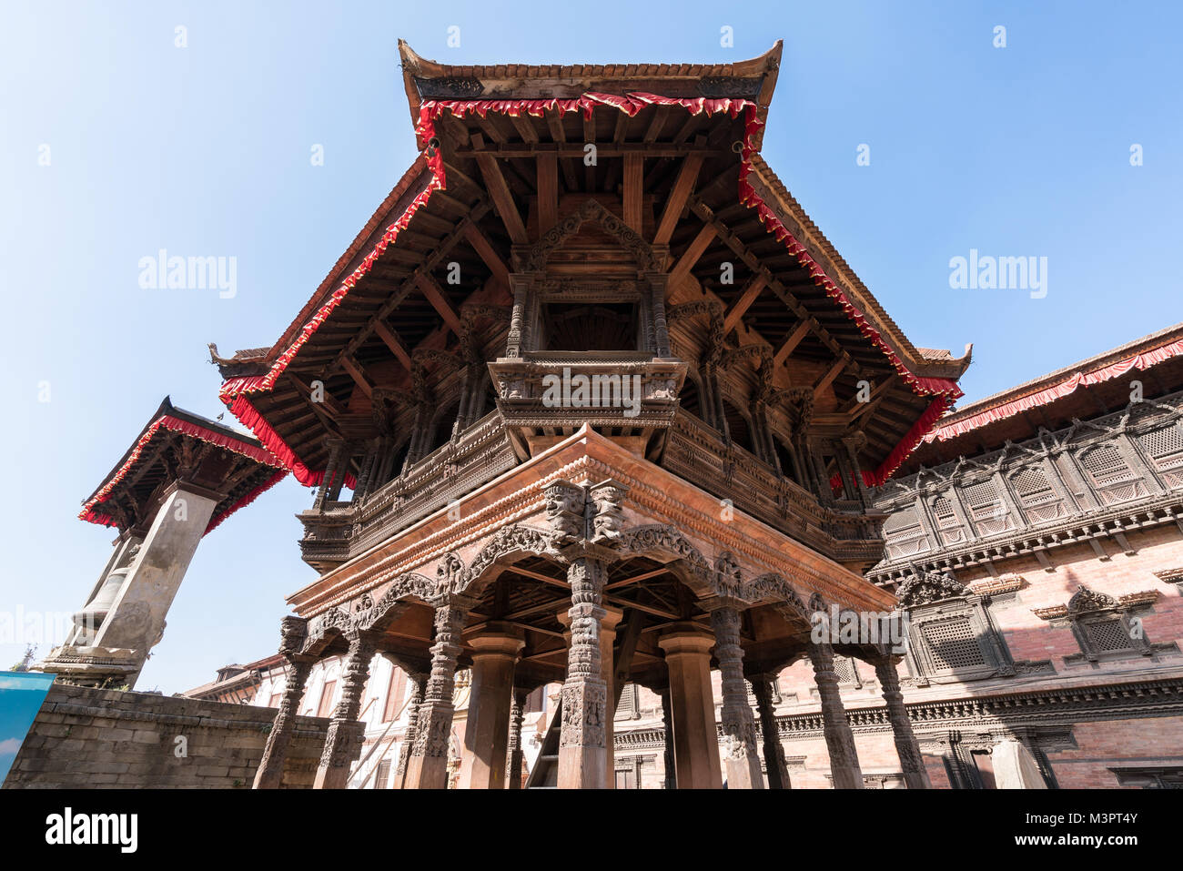 Vues de la vieille ville de Bhaktapur, Népal Banque D'Images