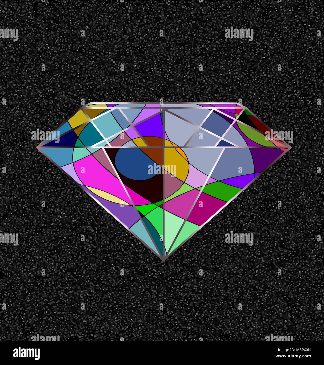 Gray et résumé crystal Illustration de Vecteur