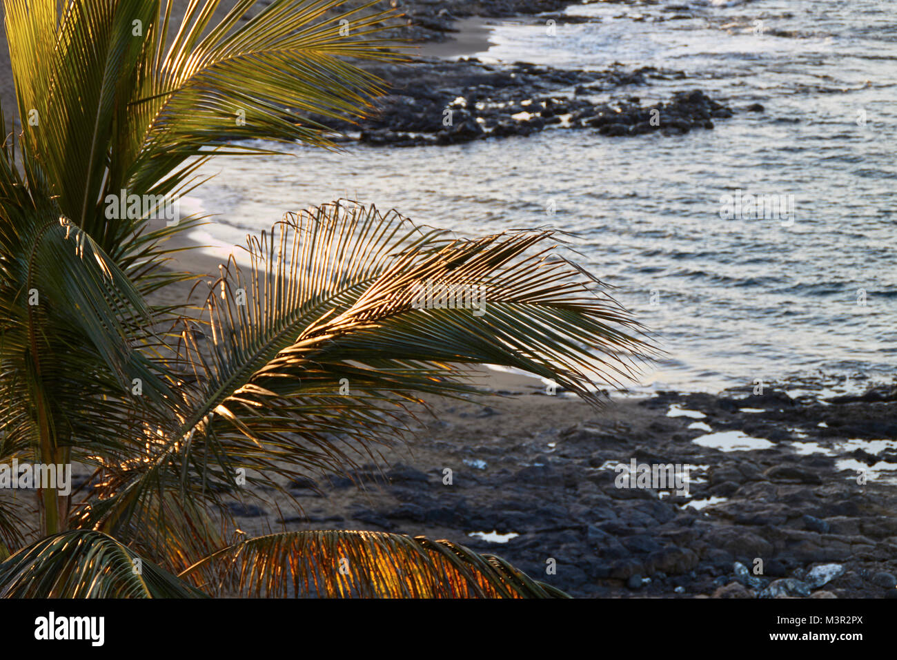 La plage de Costa Teguise, Lanzarote Banque D'Images