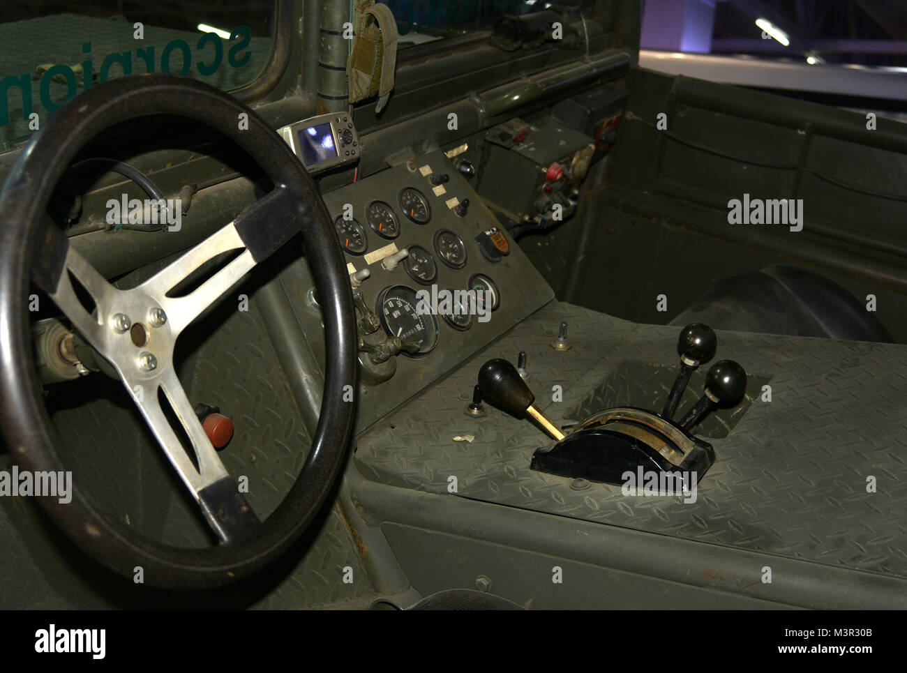 Tableau de bord de voiture Banque D'Images