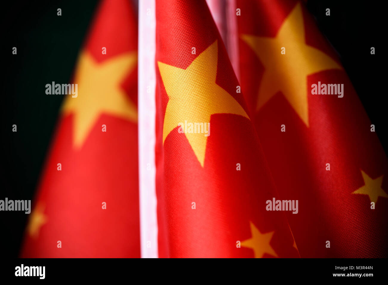 Libre de quelques drapeaux de Chine mis en ligne Banque D'Images