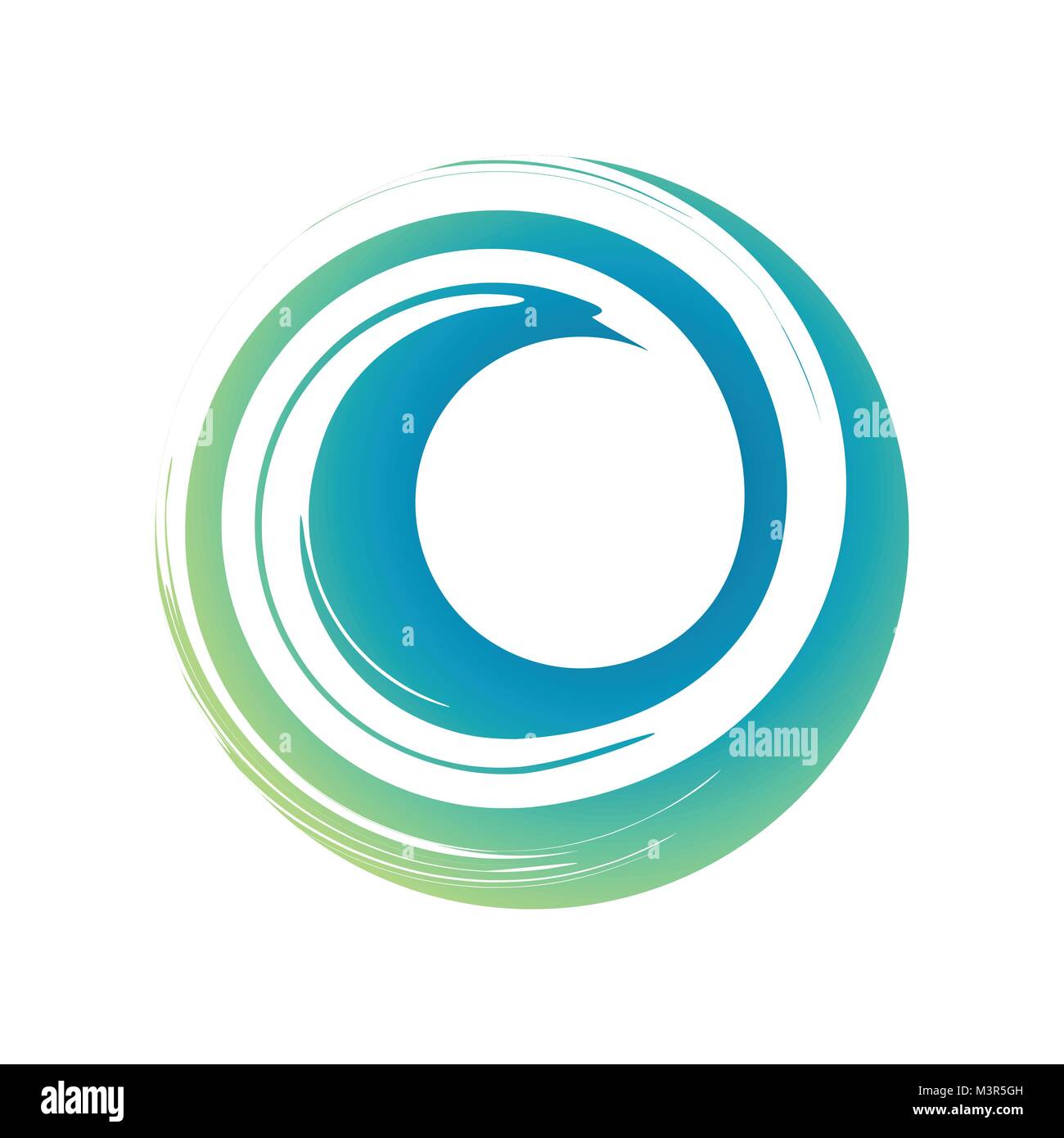 Le symbole d'ondes Curl Zen Symbole Vecteur Conception Logo Graphique Illustration de Vecteur
