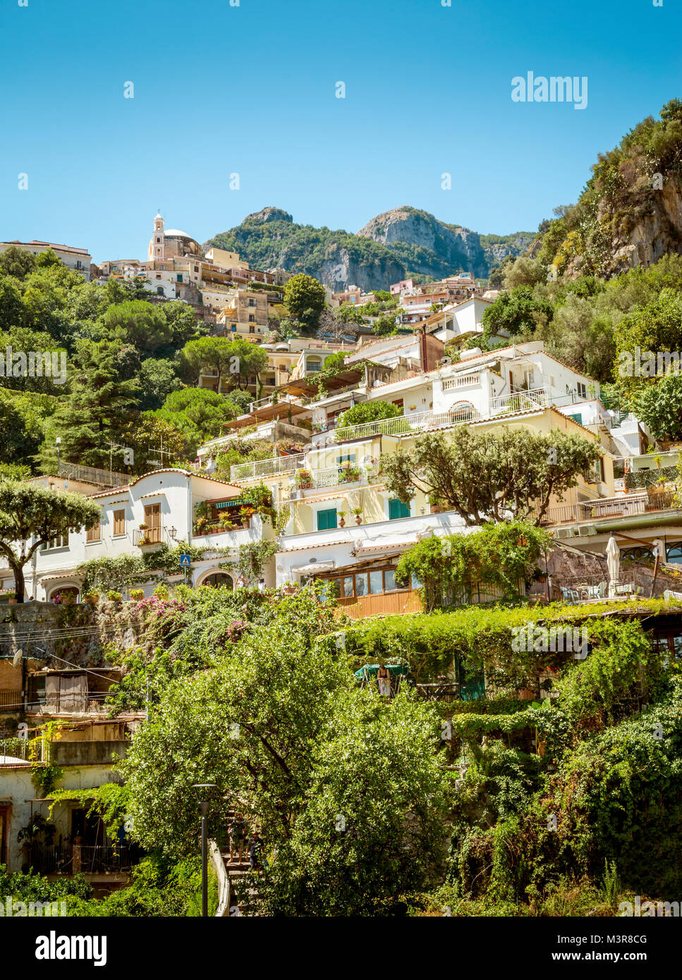 Ville de Positano en Italie Banque D'Images