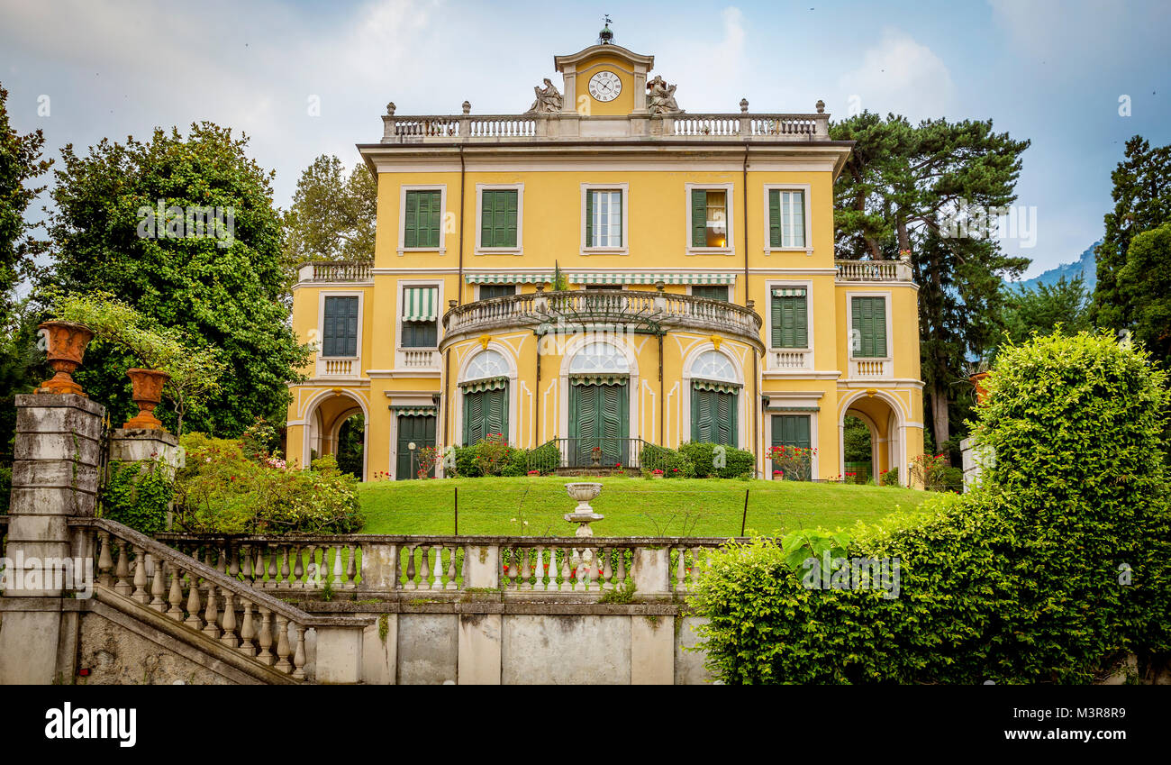 La Villa Margherita en Griante à Lac de Côme, Italie Banque D'Images