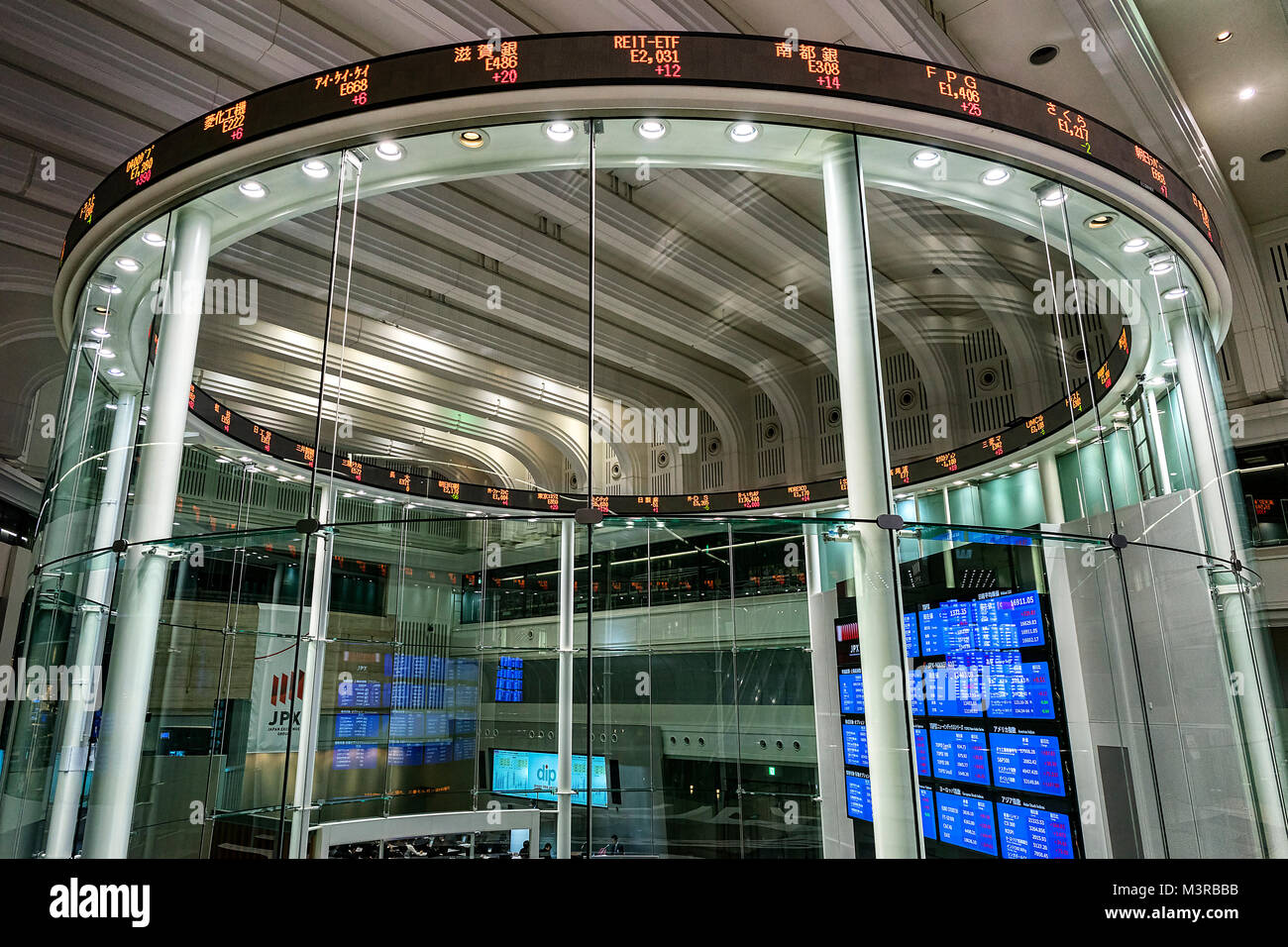 L'île de Honshu, Japon, Tokyo, Kanto, le marché des actions. Banque D'Images