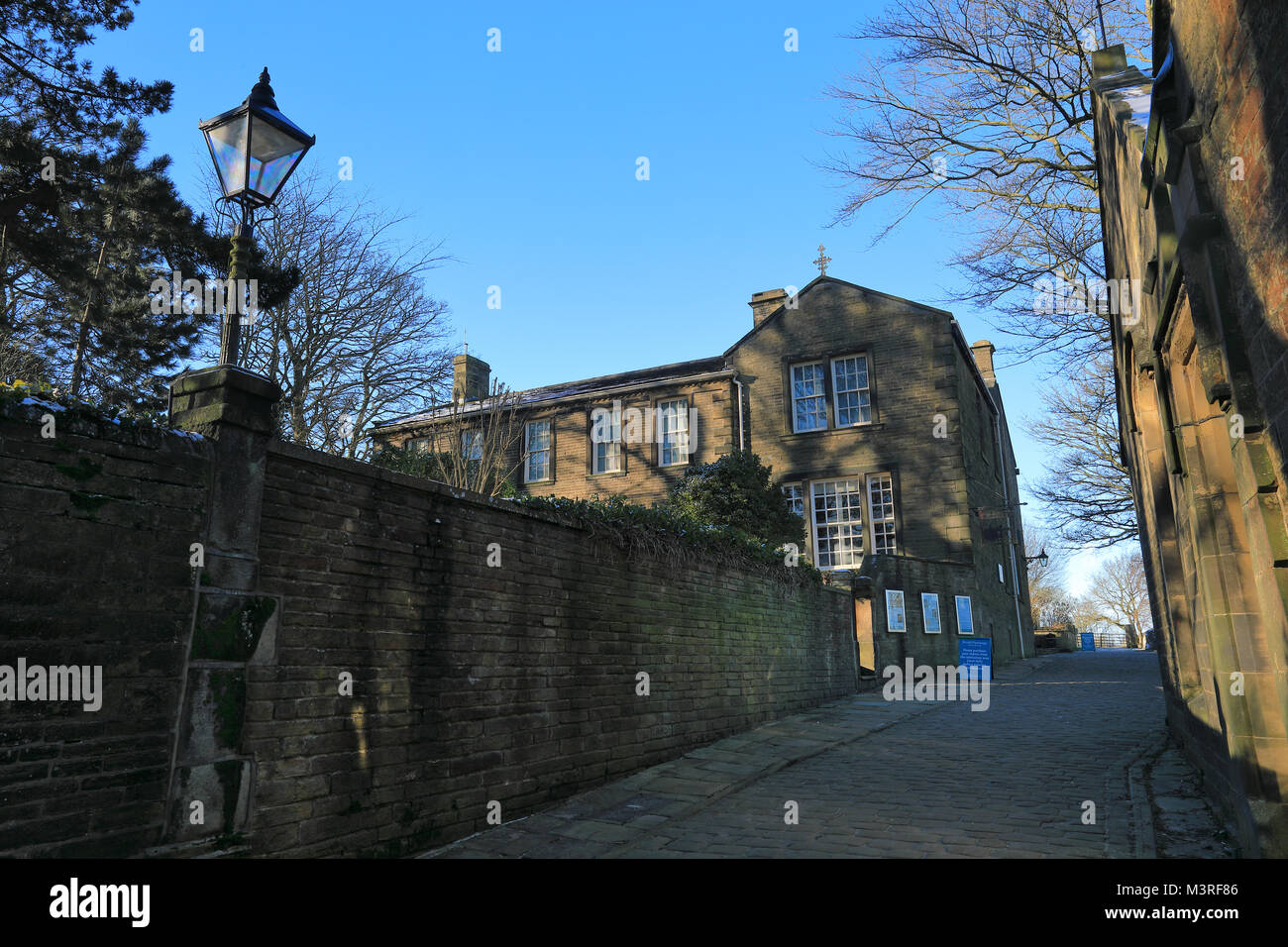 Brontë Parsonage Museum de Haworth, West Yorkshire, le seul moment de l'accueil des sœurs Brontë. Banque D'Images