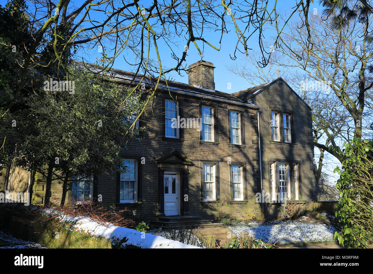 Brontë Parsonage Museum de Haworth, West Yorkshire, le seul moment de l'accueil des sœurs Brontë. Banque D'Images