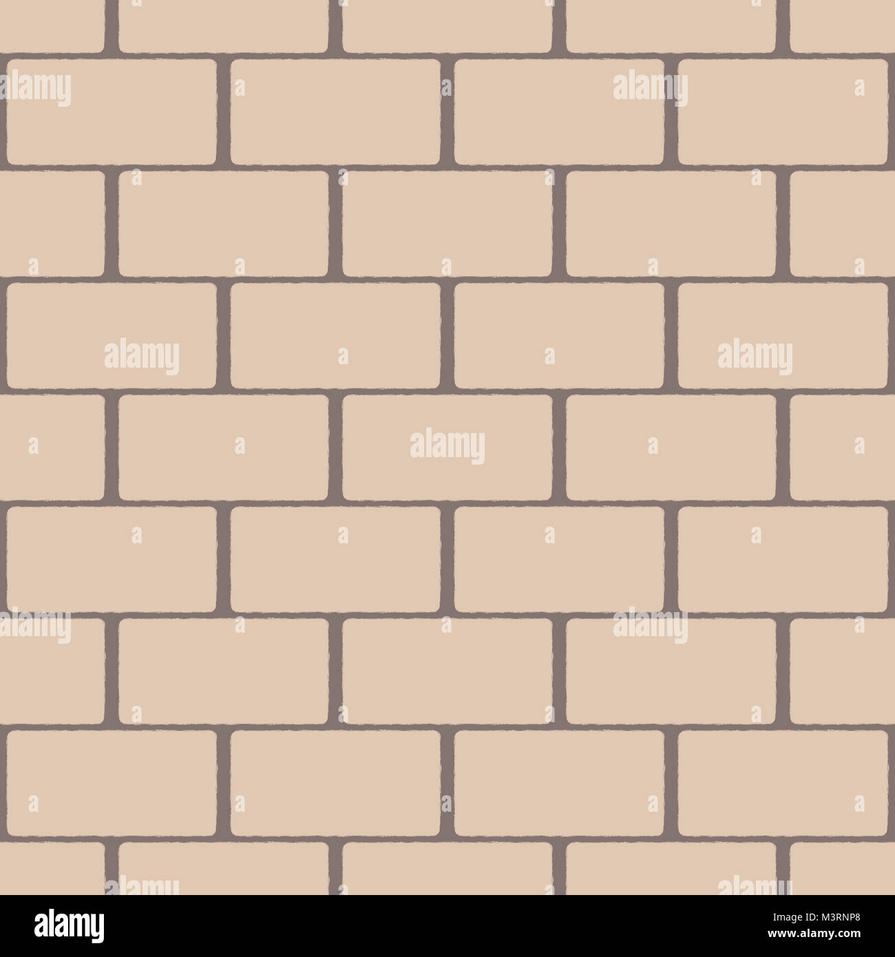 Motif transparent beige imitant un mur de briques Banque D'Images