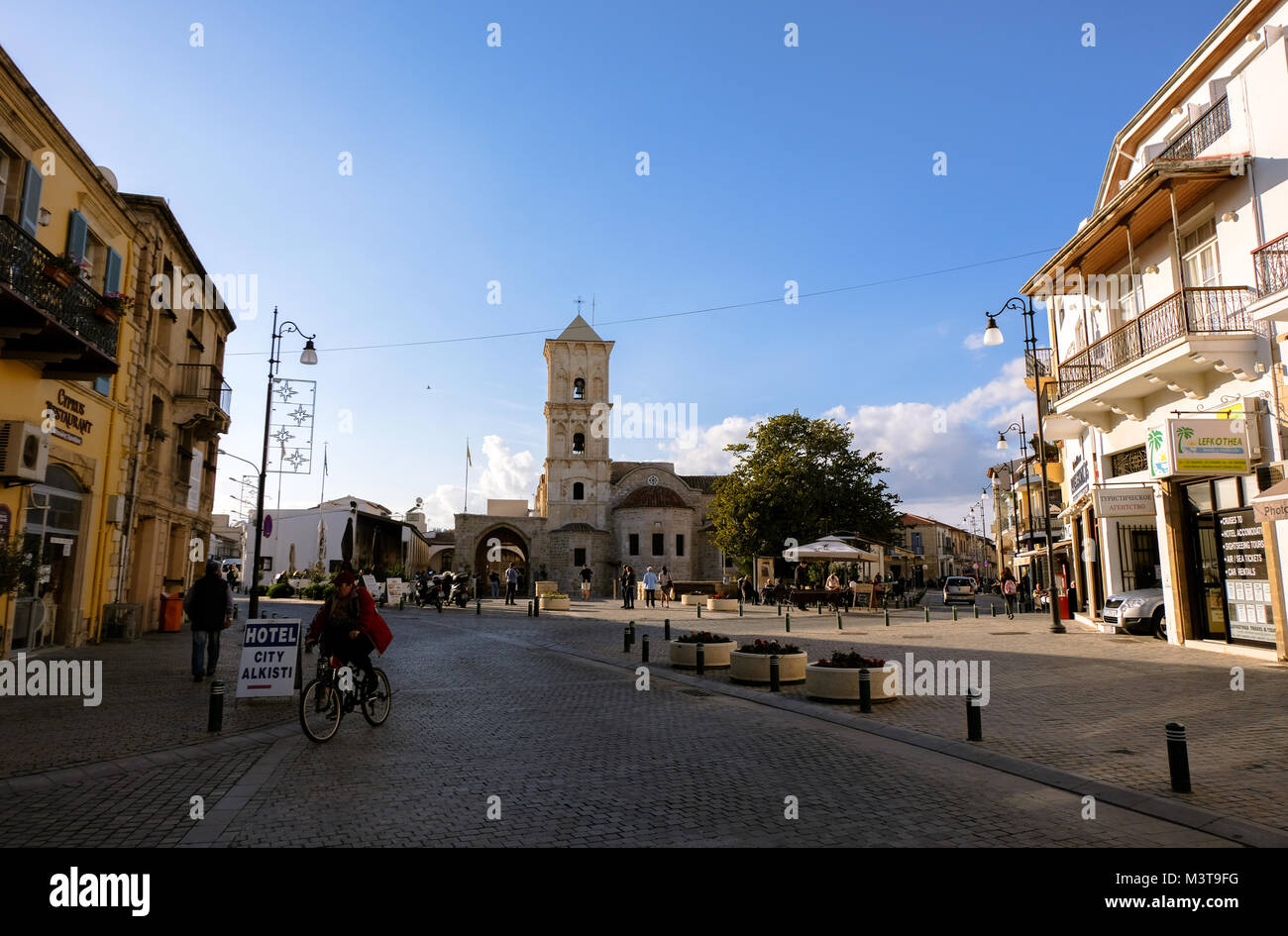 Larnaca, Chypre 2 janvier 2018 centreville