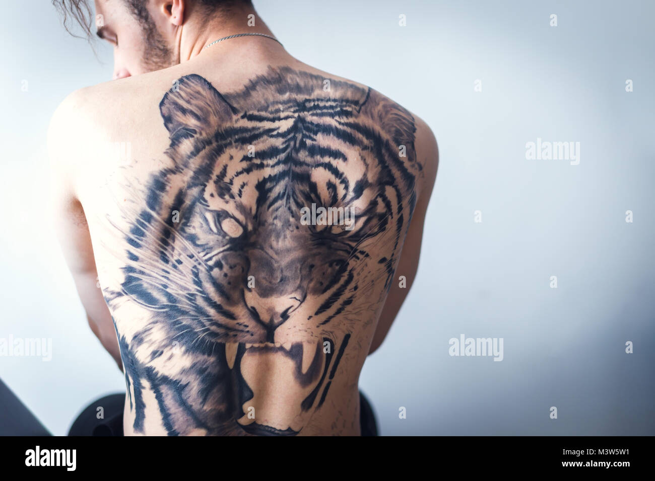 Tiger Tattoo Art Banque D'Images