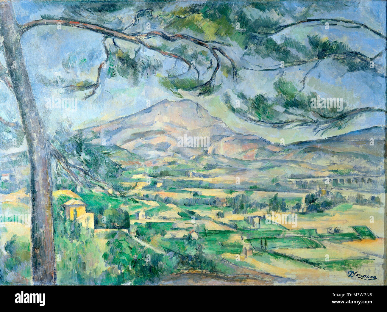Paul Cézanne, la montagne Sainte-Victoire, ca.1887 Banque D'Images