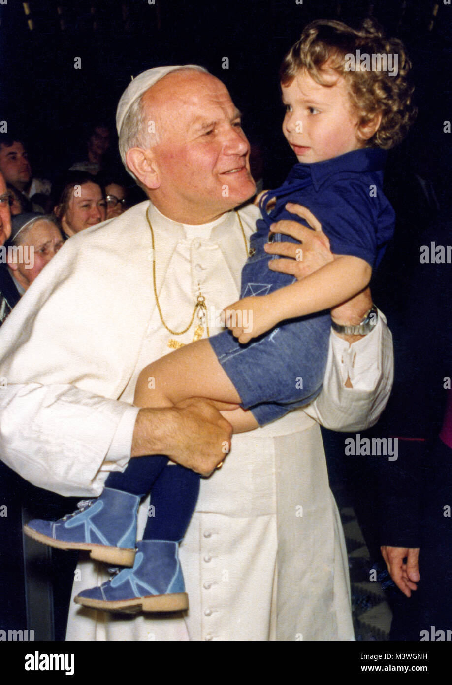 Jean Paul II, audience polonais le 16 mai, 1979 Banque D'Images