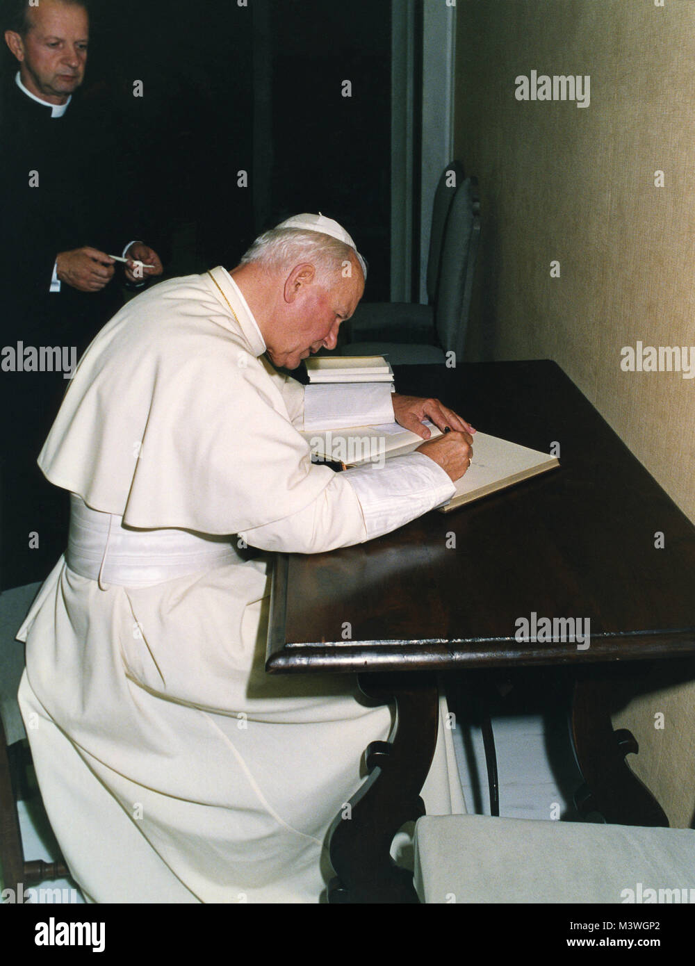Jean Paul II , 2 octobre 1991 Banque D'Images