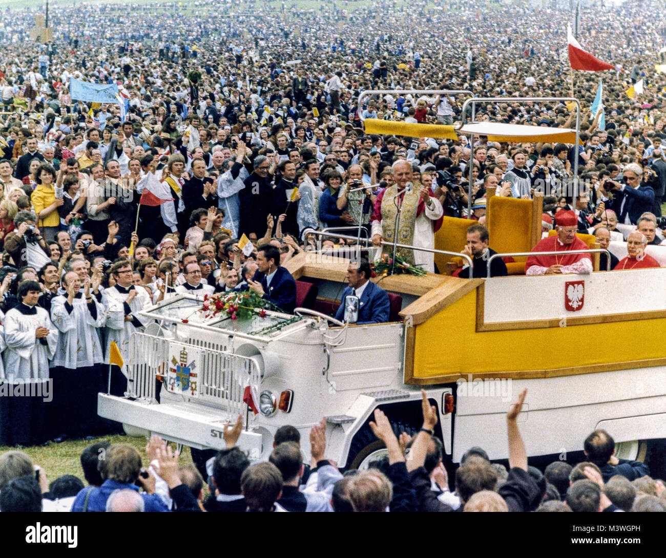 Jean Paul II voyage en Pologne - 2/10 Juin 1979 Banque D'Images