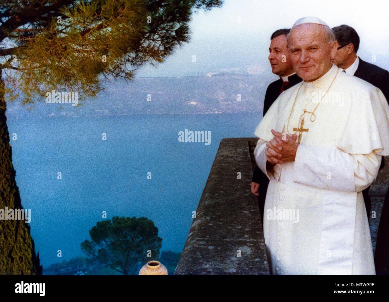 Le pape Jean-Paul II à Castelgandolfo, 1979 Banque D'Images