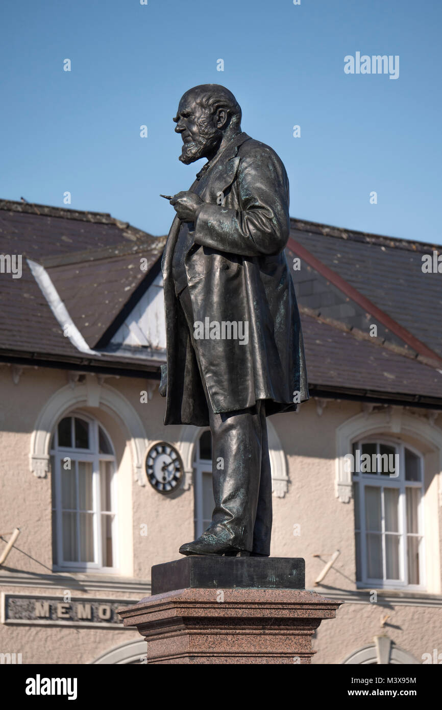 Statue de Henry Richard Tregaron Galles Ceredigion Banque D'Images