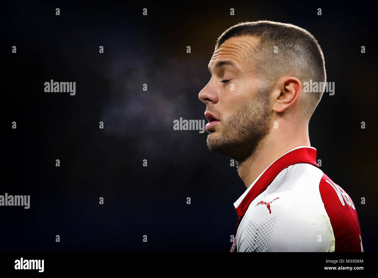 Jack Wilshere d'Arsenal - Chelsea v Arsenal, Carabao Cup semi finale - 1ère manche, Stamford Bridge, Londres - 10 janvier 2018. Banque D'Images