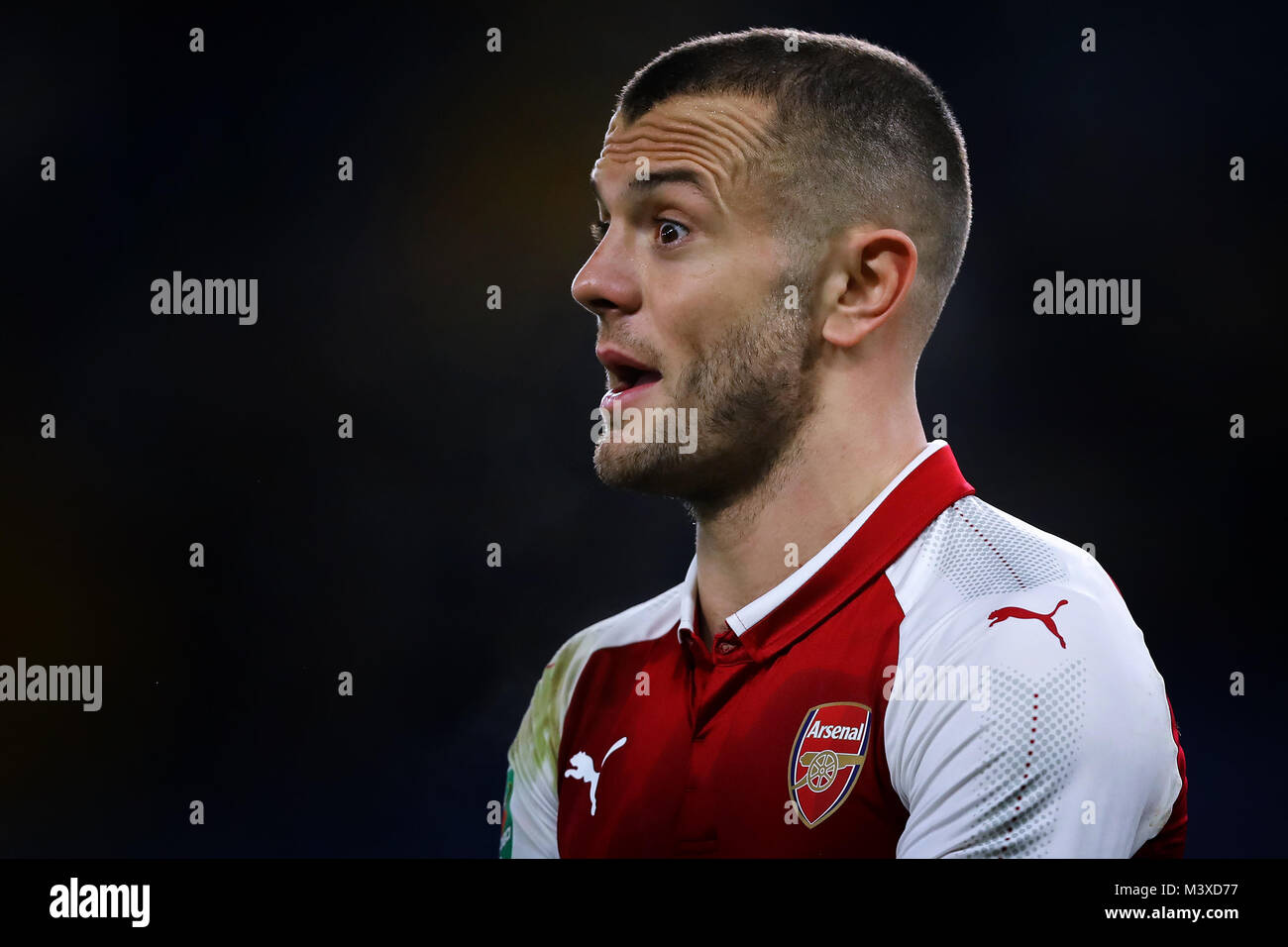 Jack Wilshere d'Arsenal - Chelsea v Arsenal, Carabao Cup semi finale - 1ère manche, Stamford Bridge, Londres - 10 janvier 2018. Banque D'Images