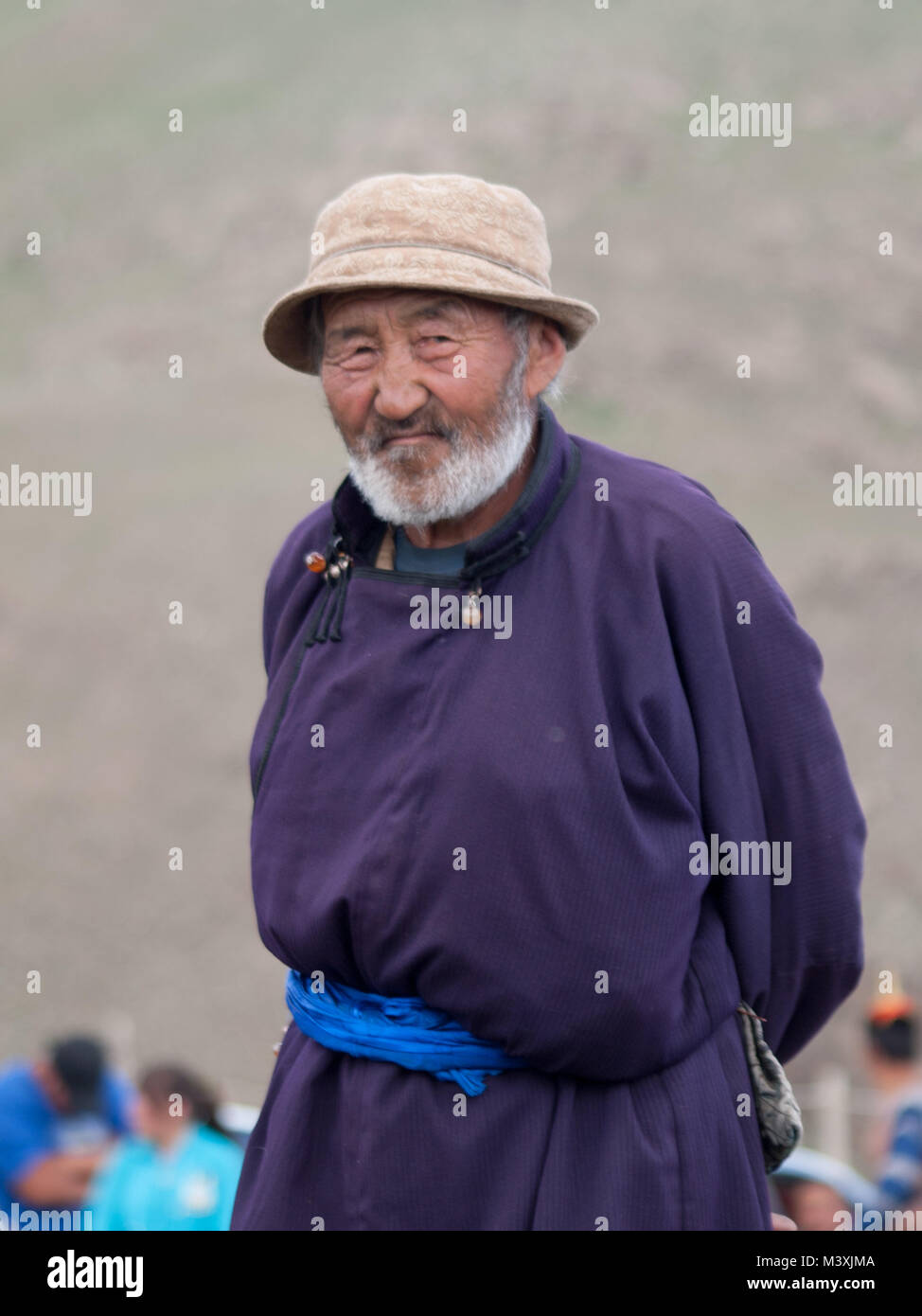 Ancien homme de Mongolie Banque D'Images