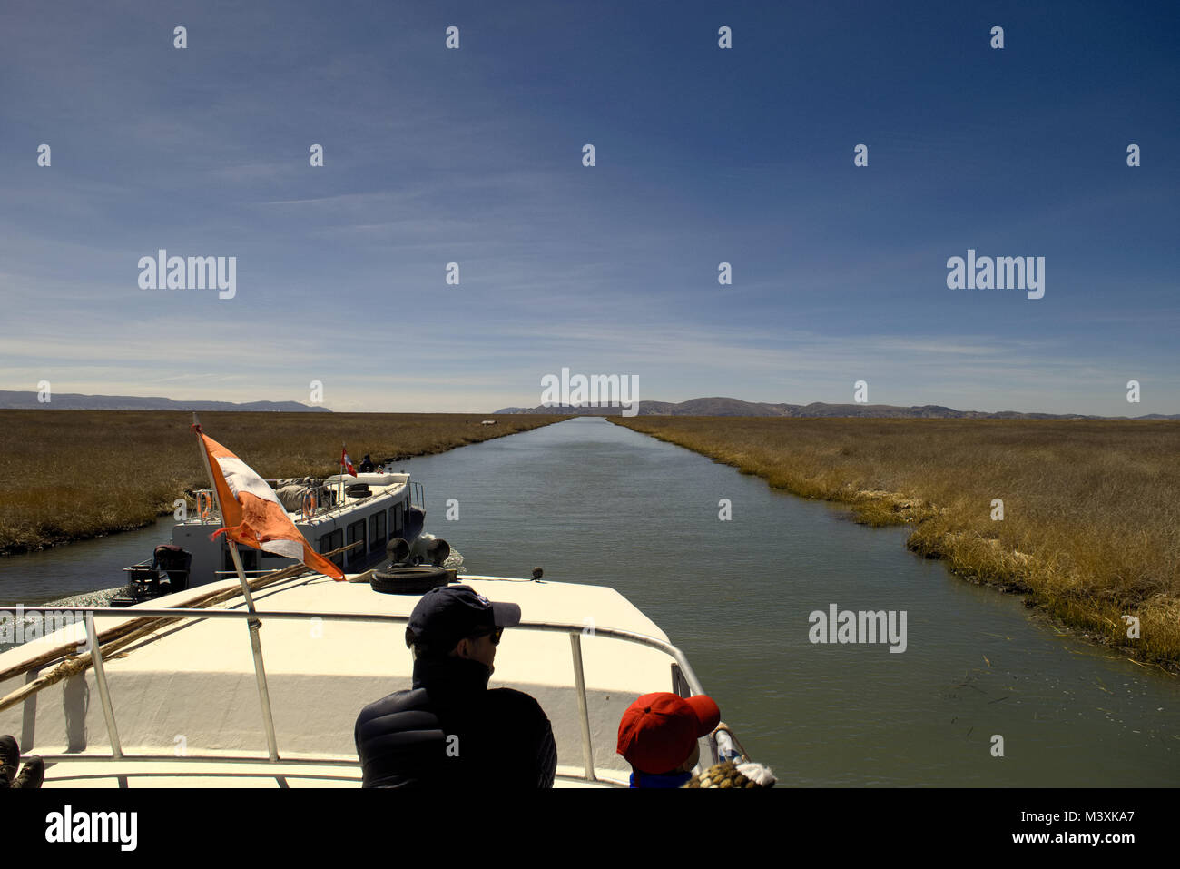 Lajke Titicaca au Pérou Banque D'Images