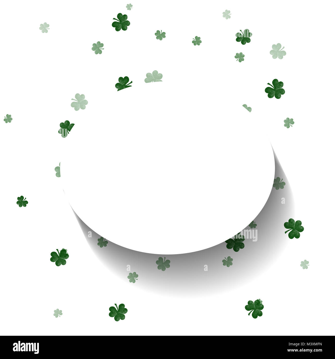 Le jour de rue Patrick Shamrock Background Banque D'Images