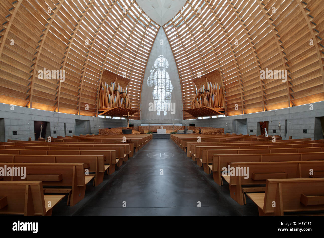 Oakland, Californie - Le 11 février 2018 : l'intérieur de Cathédrale de Christ la lumière Banque D'Images