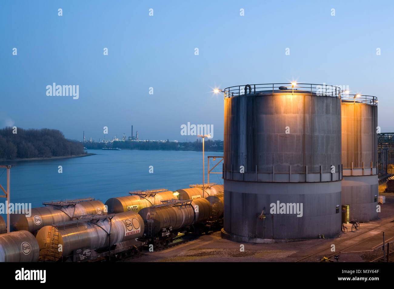 L'usine chimique à Wesseling, près de Cologne, Allemagne. Banque D'Images