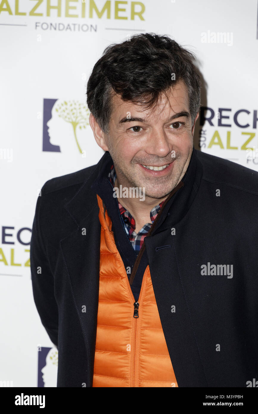 Paris, France. 12 Février, 2018. Stéphane Plaza s'occupe de la xiiie édition Gala de Charité contre la maladie d'Alzheimer à la Salle Pleyel le 12 février 2018 à Paris, France. Credit : Bernard Menigault/Alamy Live News Banque D'Images