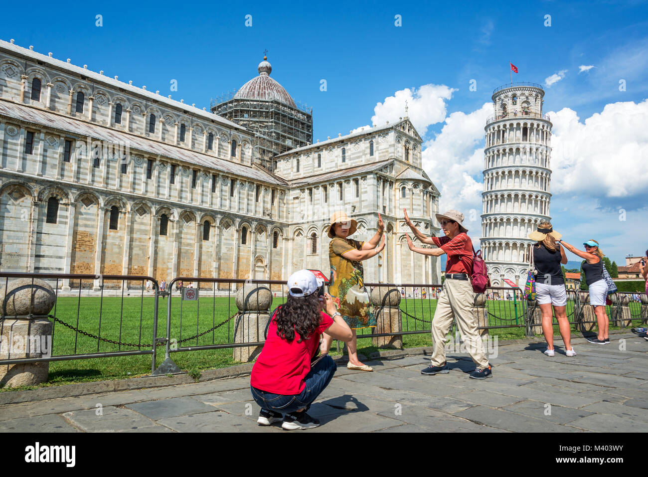 Leaning tower pisa funny Banque de photographies et d’images à haute