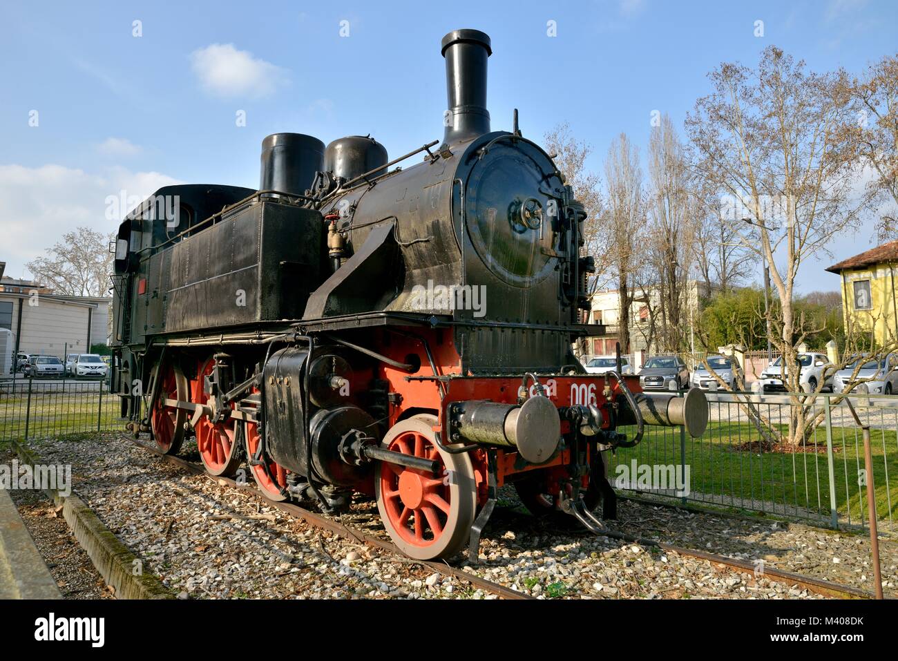 Locomotive à vapeur Ferrovie dello Stato FS 880 - 006 Banque D'Images