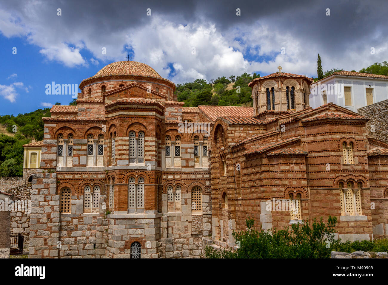 Hosios Loukas, un monastère orthodoxe grec byzantin, un UNESCO World Heritage Site, en Béotie, région de la Grèce centrale. Banque D'Images