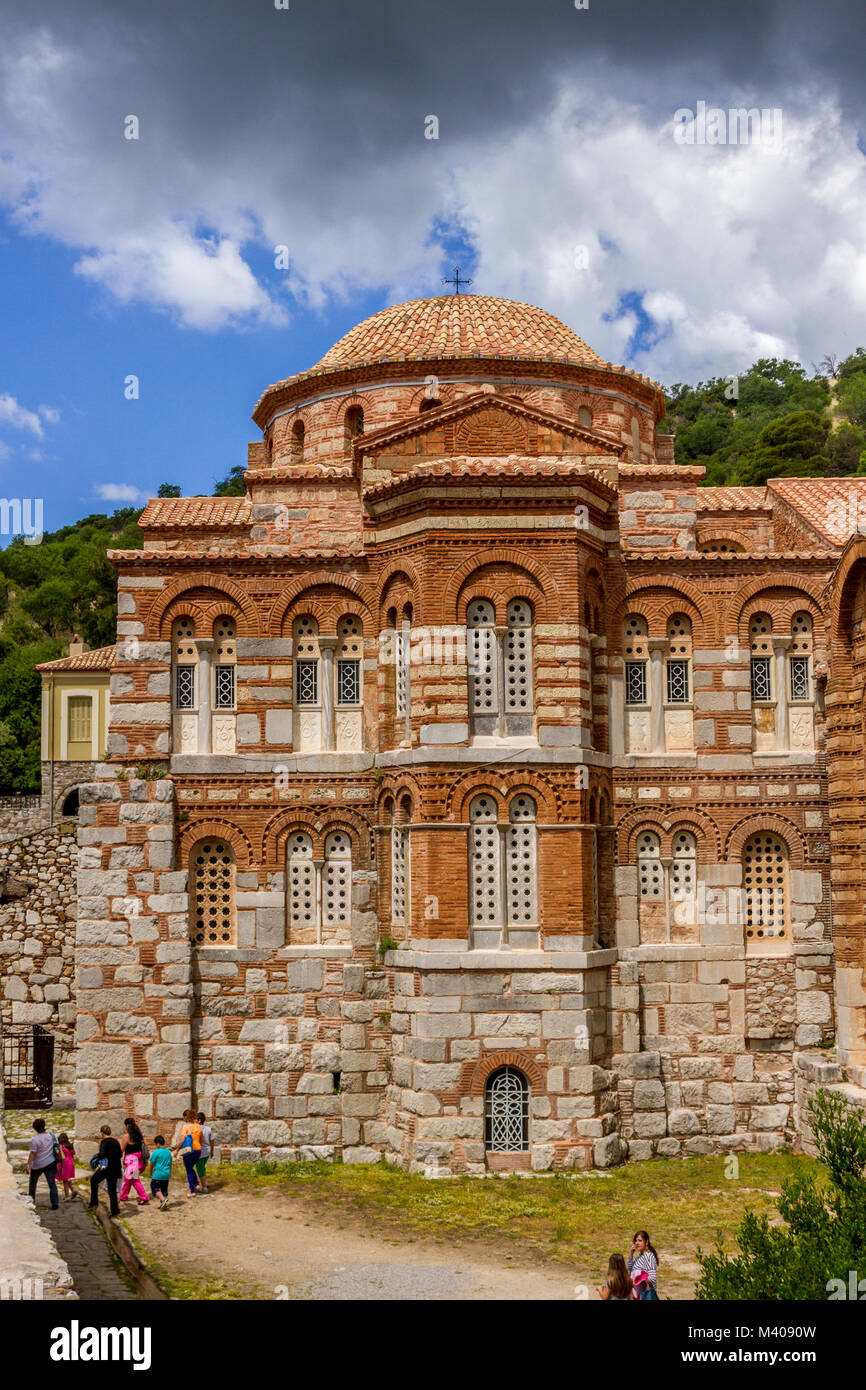 Hosios Loukas, un monastère orthodoxe grec byzantin, un UNESCO World Heritage Site, en Béotie, région de la Grèce centrale. Banque D'Images