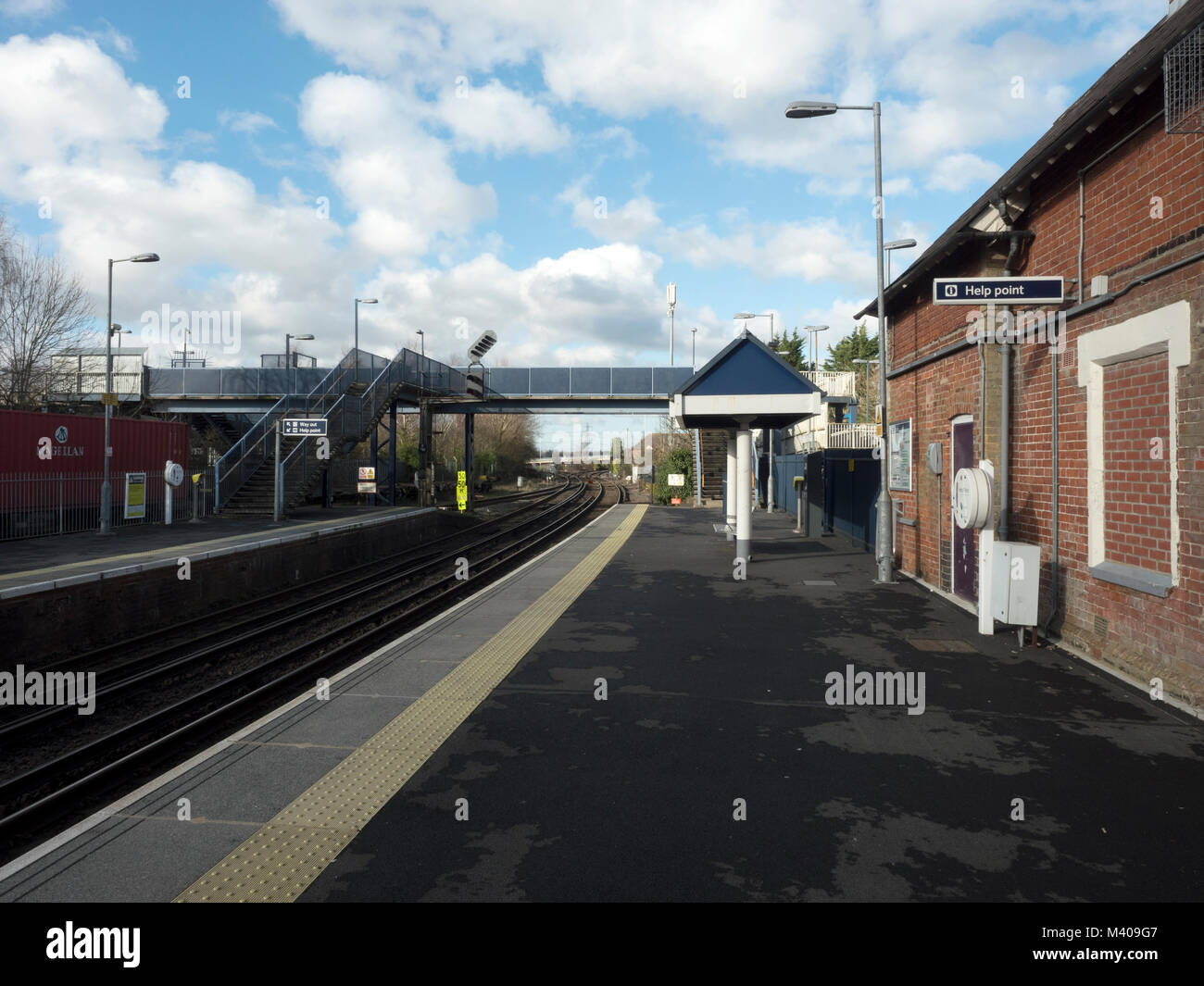 La gare de Redbridge, Southampton, Hampshire, England, UK Banque D'Images