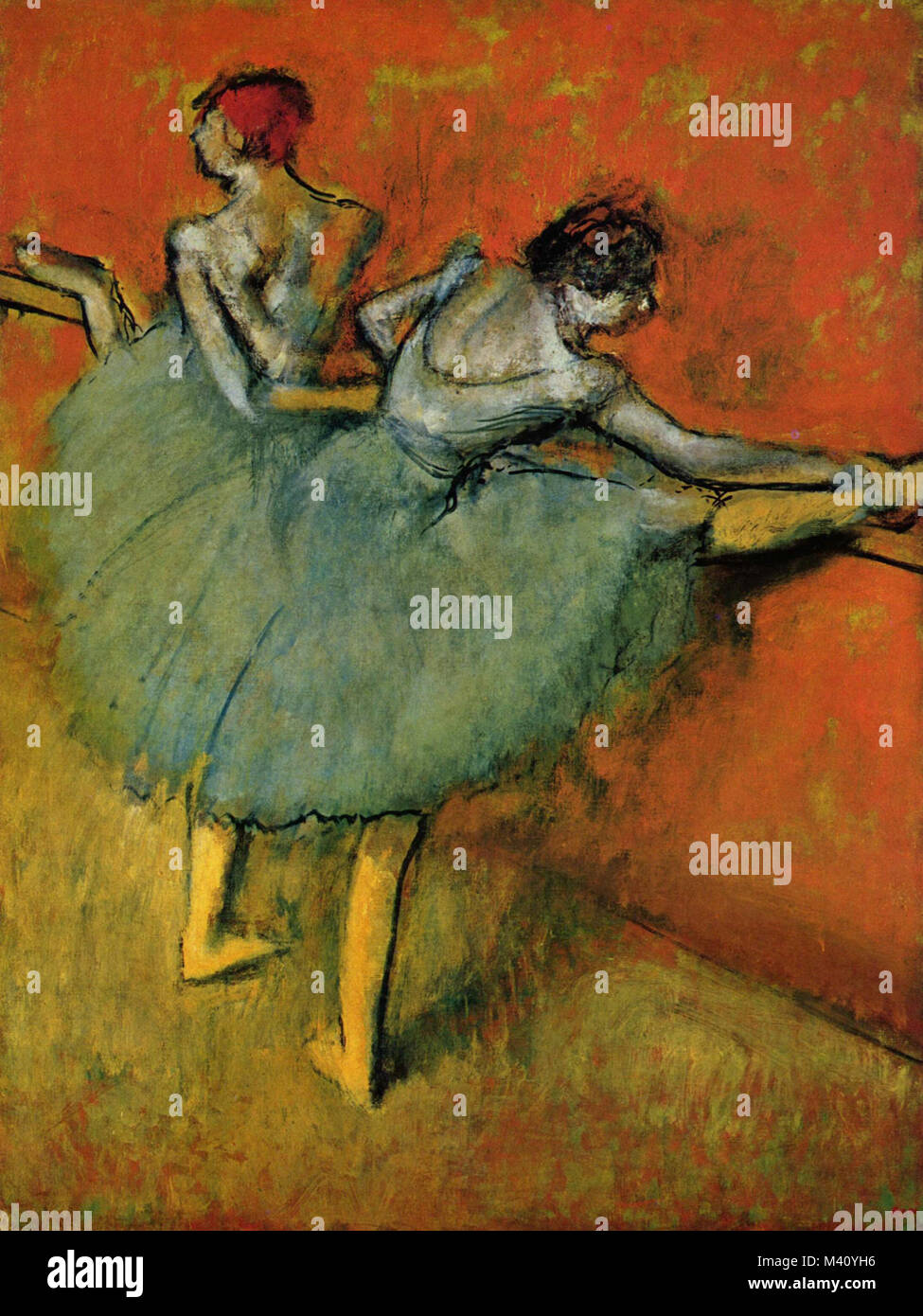 Edgar Degas, danseuses à la barre, 1888, Banque D'Images