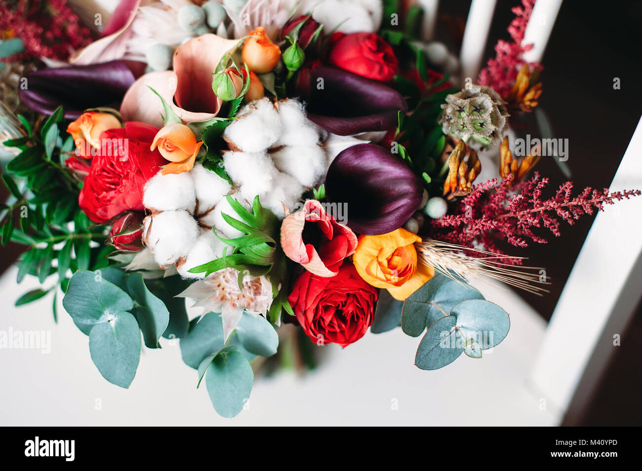 Bouquet De Mariage Dans Un Style Rustique Et Chic Boho Avec