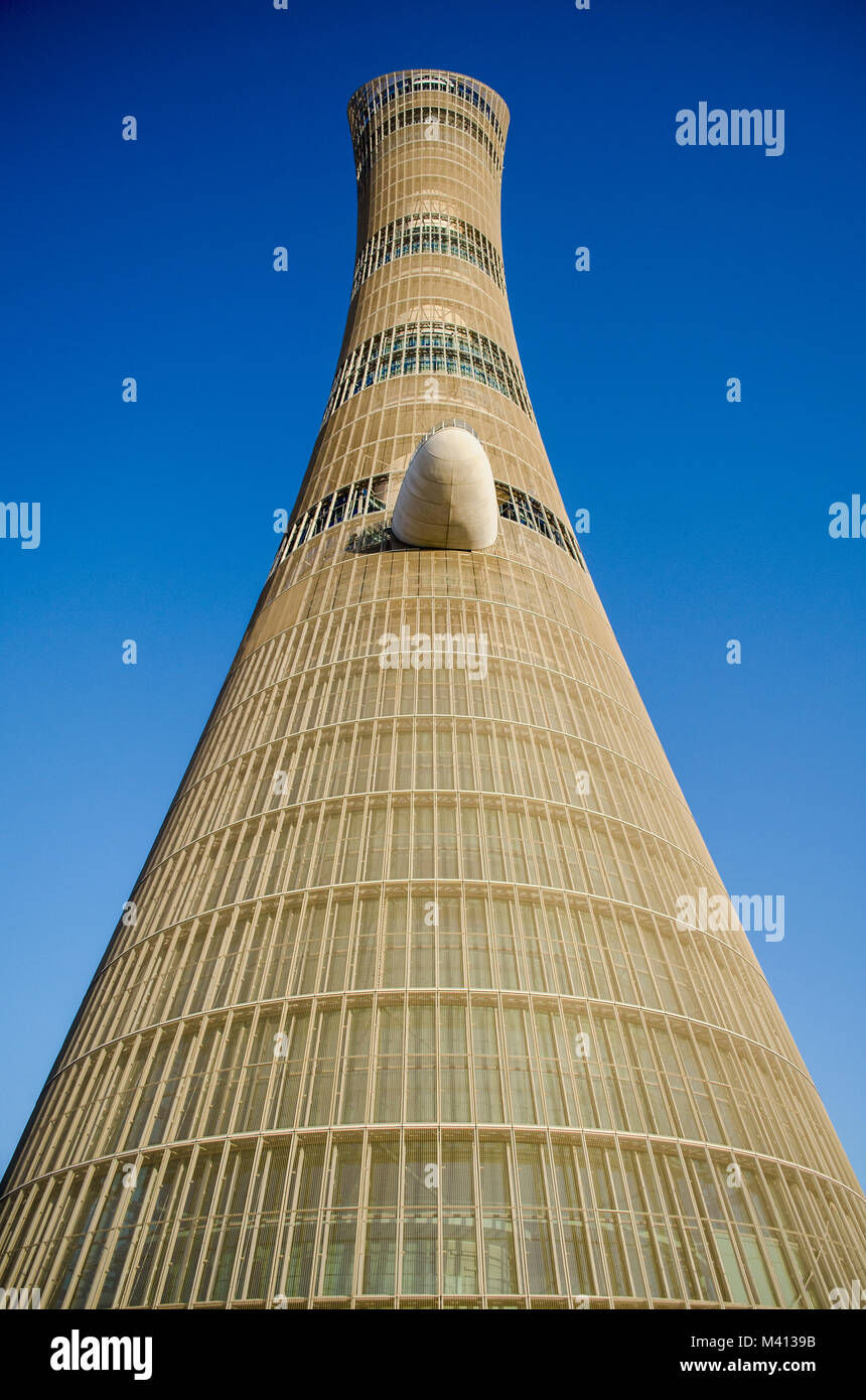 Torche ou aspire Tower Hôtel de Doha Sports City Photo Stock - Alamy