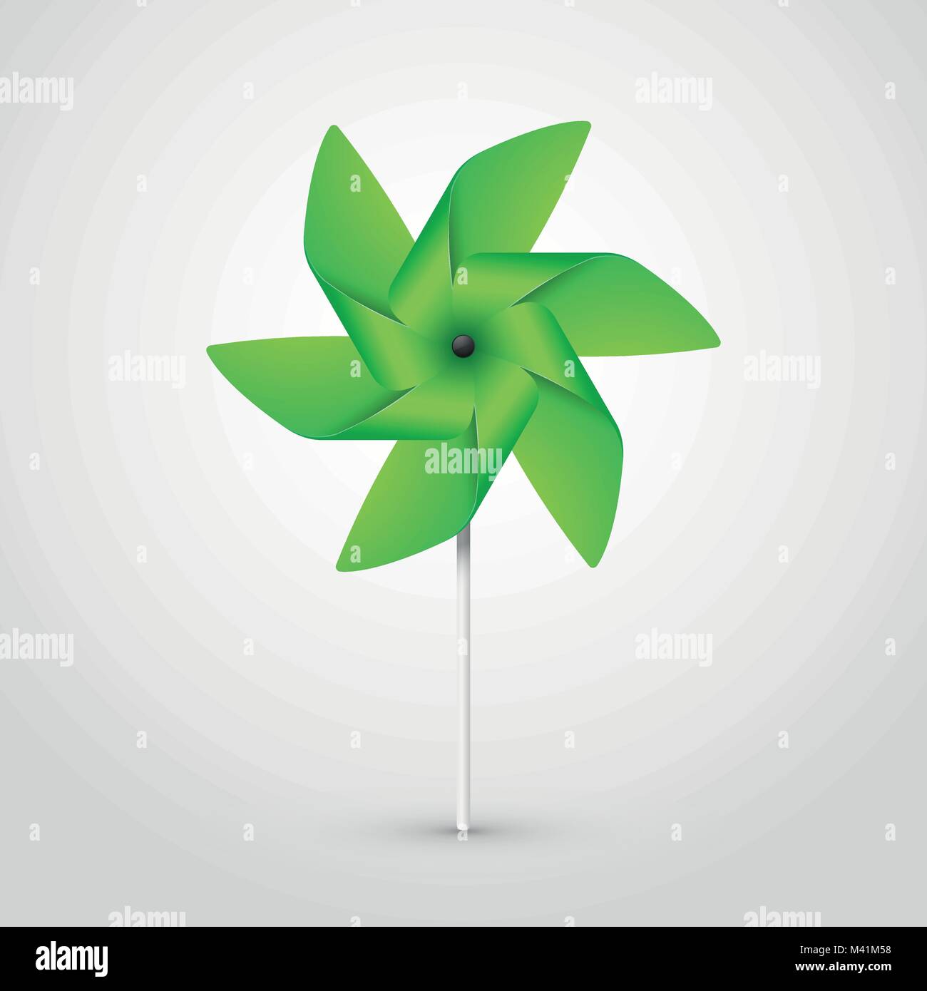 pinwheel vert Illustration de Vecteur