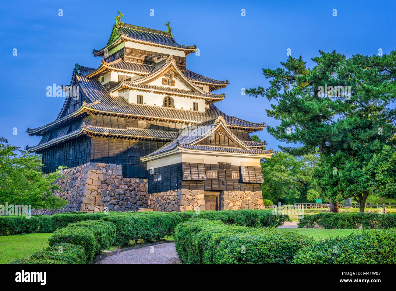 Matsue, Japon au château. Banque D'Images
