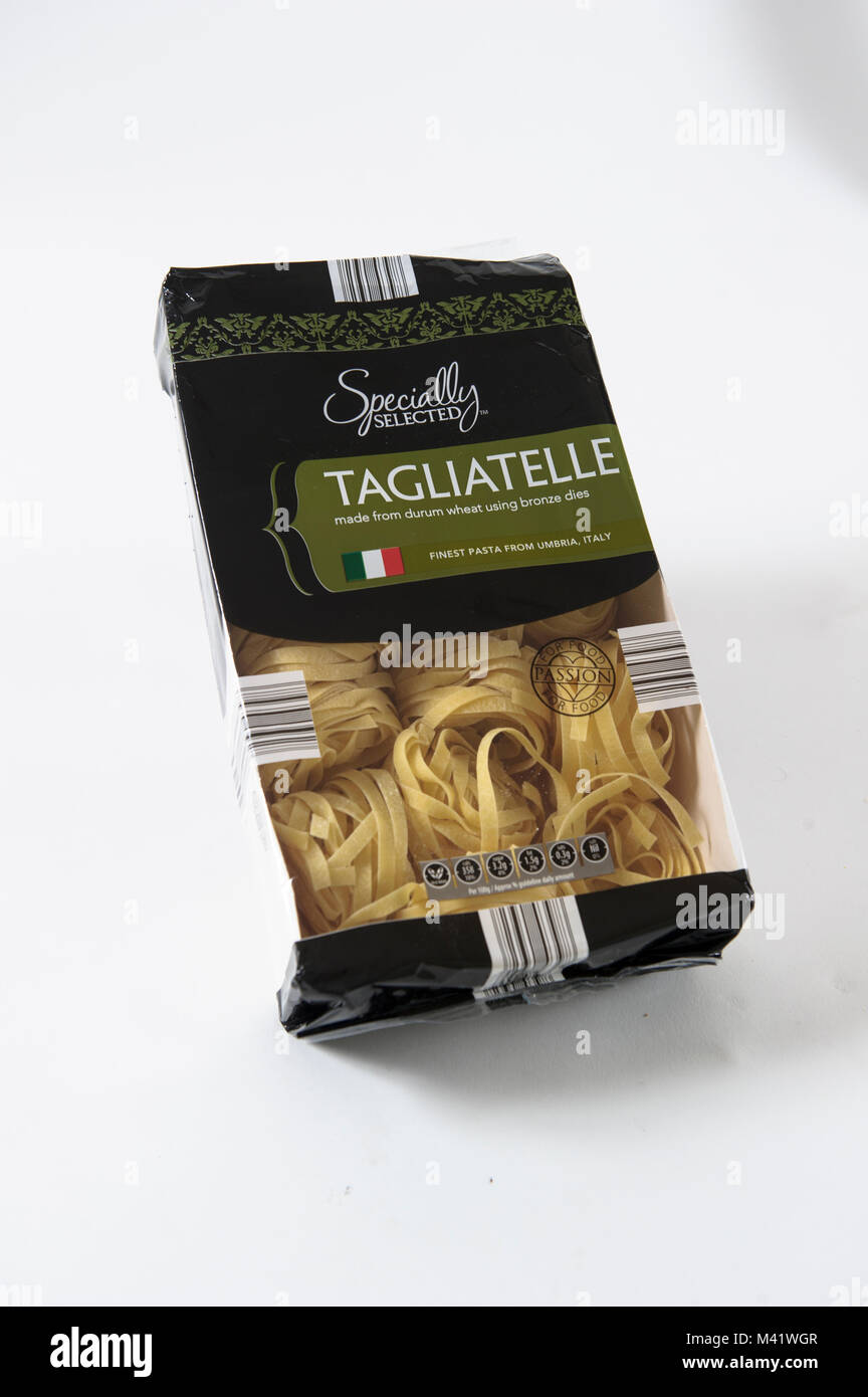 Aldi propre marque spécialement sélectionné Tagliatelle Banque D'Images