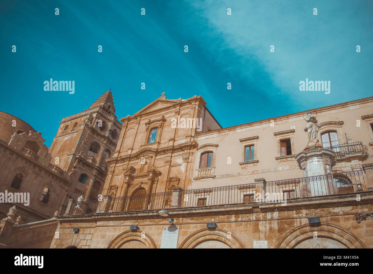 La ville de Noto en Sicile Banque D'Images