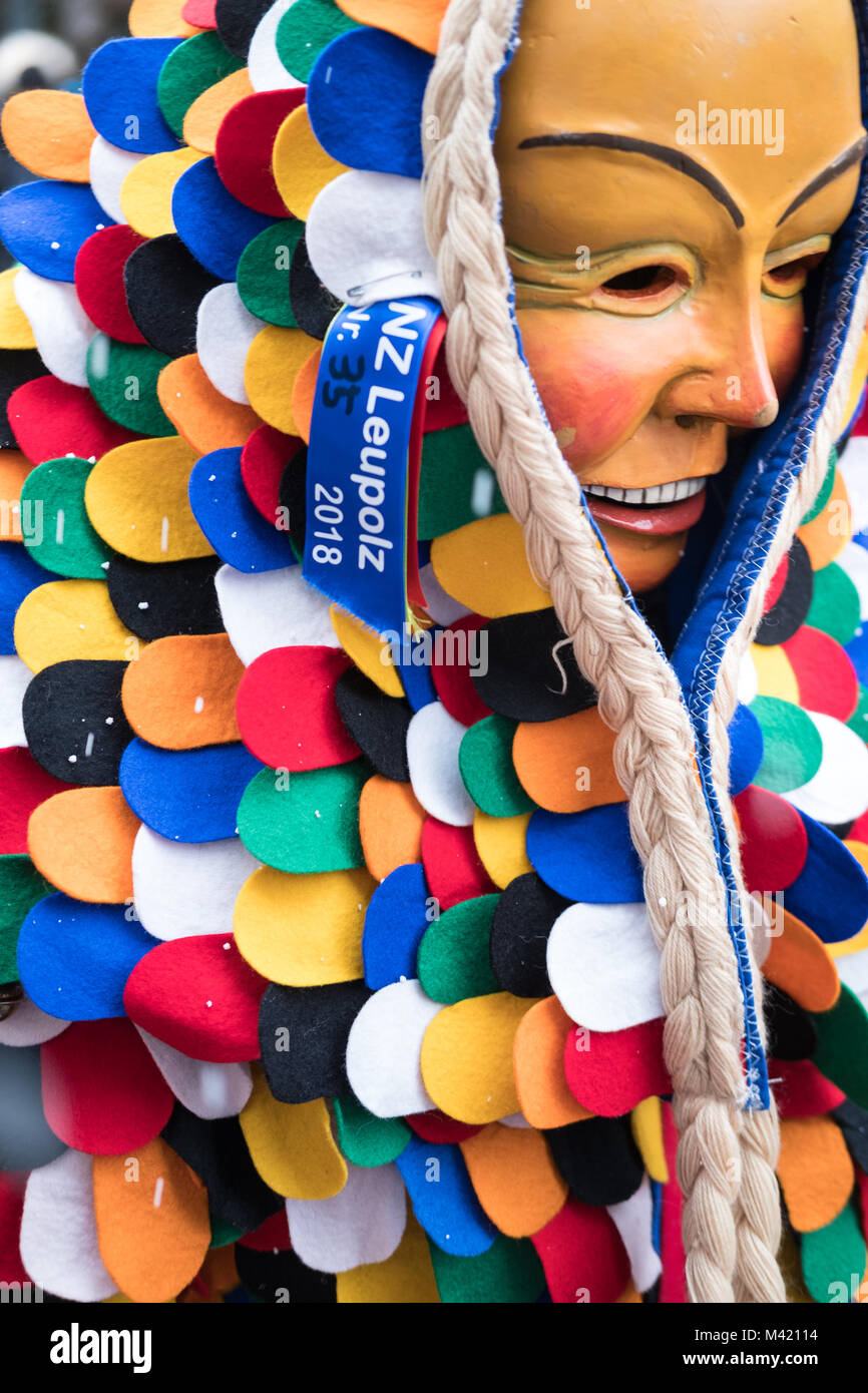 Défilé du carnaval dans la région allemande de l'Allgau, Baden-Wurttemberg, Wangen im Allgau Banque D'Images