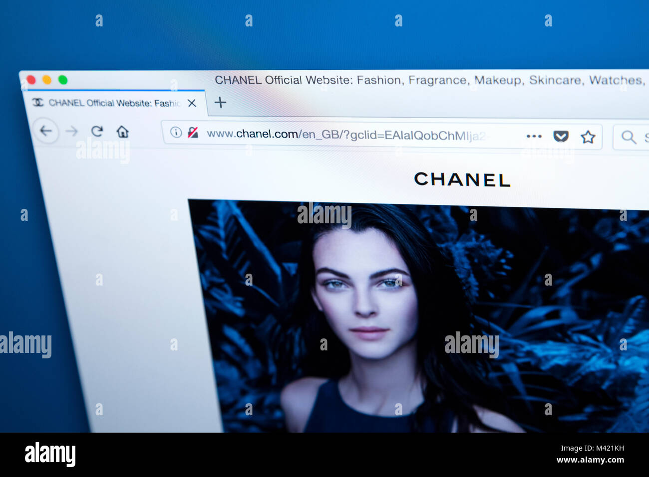 Londres, UK - 8 février 2018 : La page d'accueil du site web officiel de  Chanel - la maison de mode de luxe français, le 8 février 2018 Photo Stock  - Alamy