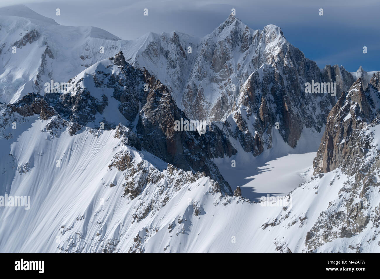 Paysages de montagne, Mont Blanc, de la vallée d'aoste, Italie Banque D'Images