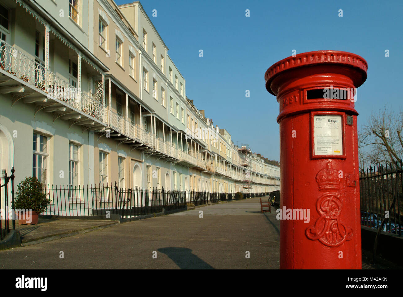 Royal York Crescent, Clifton, Bristol. Banque D'Images