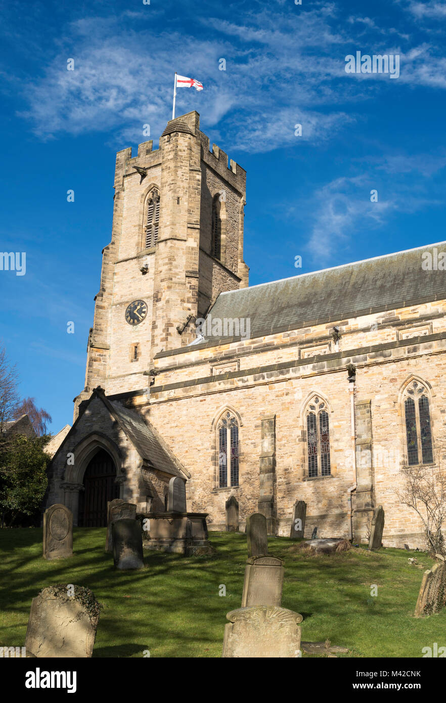 L'église St Mary, Richmond, North Yorkshire, England, UK Banque D'Images