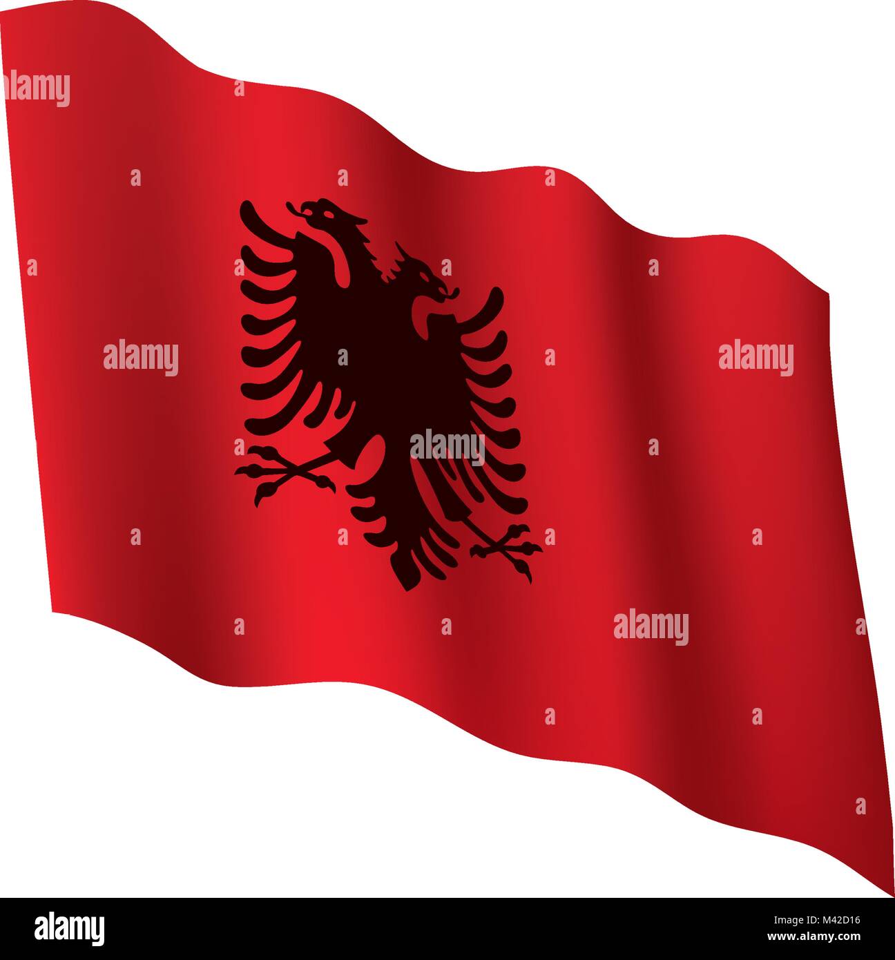 Drapeau de l'Angola, vector illustration Illustration de Vecteur