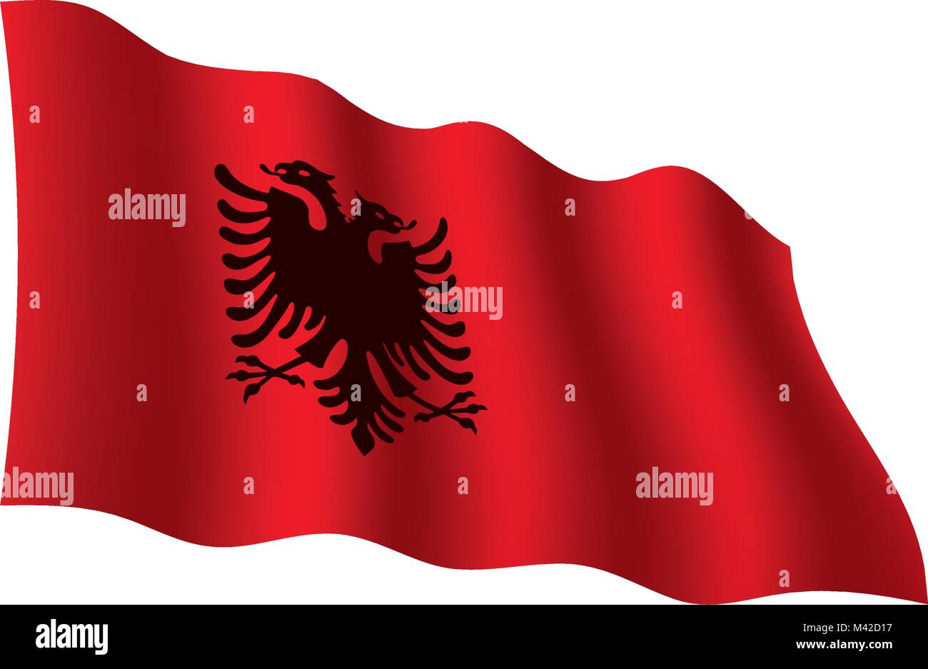 Drapeau de l'Angola, vector illustration Illustration de Vecteur